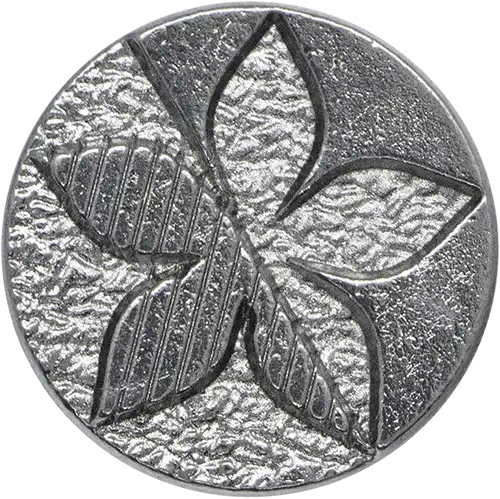  ZJB10 - Indian Hemp Leaf Buttons