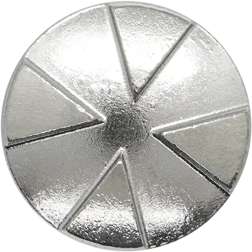  ZJB13 - Triangular Slices Pattern Denim Buttons