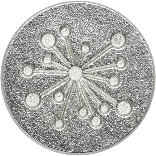  ZJB14 - Orbit Engrave Design Alloy Denim Buttons