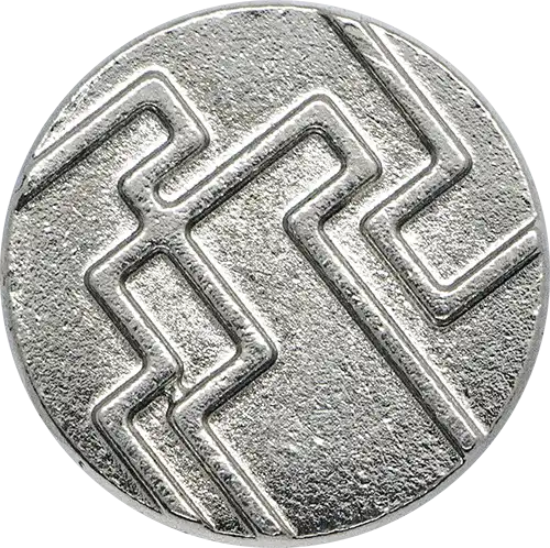  ZJB20 - Maze Pattern Zamak Jeans Buttons