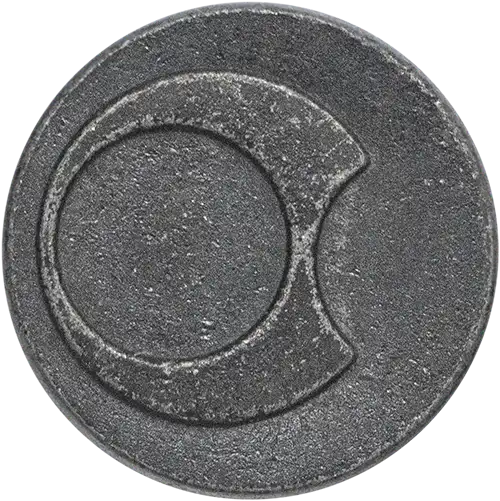  ZJB33 - Moon Design Zamak Jeans Button