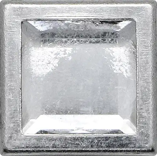  PSBC34 - Square Crystal Embellished Prong Snap Cap
